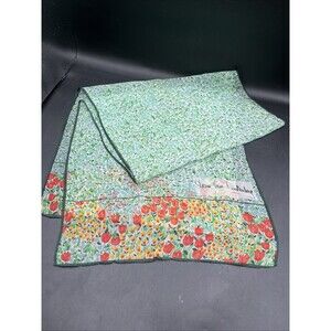 Diane Von Furstenberg Bright Floral Flowers Women’s Scarf Chiffon Vintage
